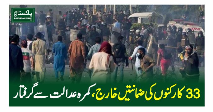 pti workers arrested