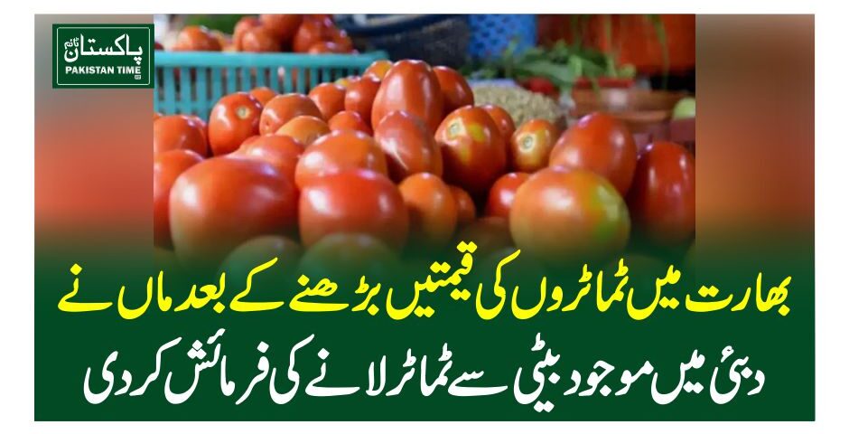 بھارت میں ٹماٹروں کی قیمتیں بڑھنے کے بعد ماں نے دبئی میں موجود بیٹی سے ٹماٹر لانے کی فرمائش کردی