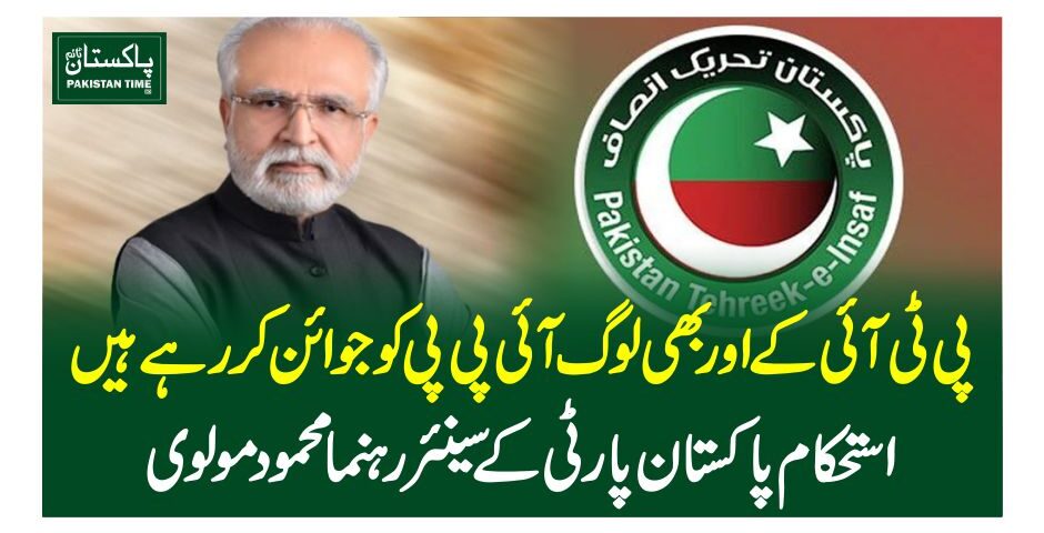 پی ٹی آئی کے اور بھی لوگ آئی پی پی کو جوائن کر رہے ہیں،استحکام پاکستان پارٹی کے سینئررہنما محمود مولوی