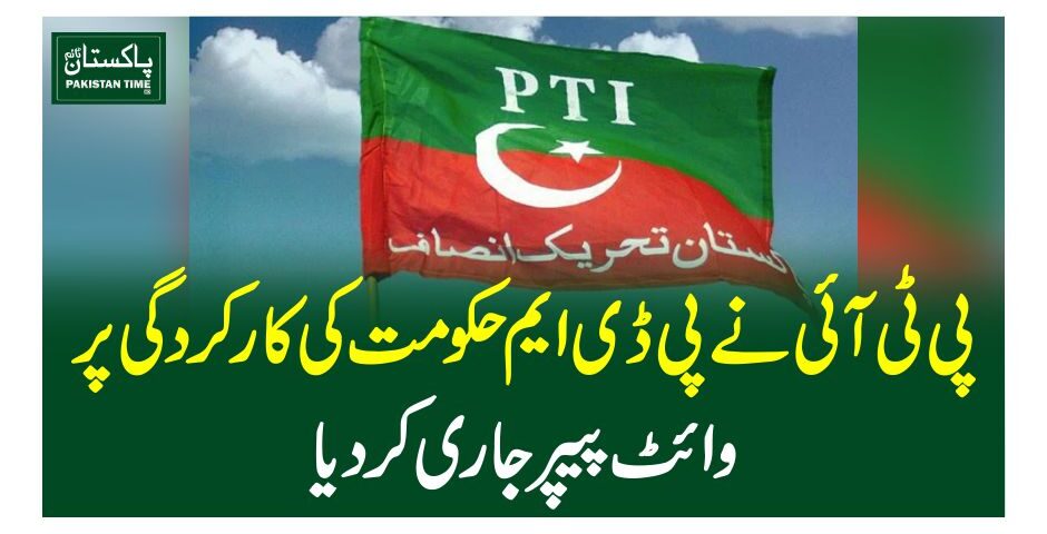 پی ٹی آئی نے پی ڈی ایم حکومت کی کارکردگی پر وائٹ پیپر جاری کردیا