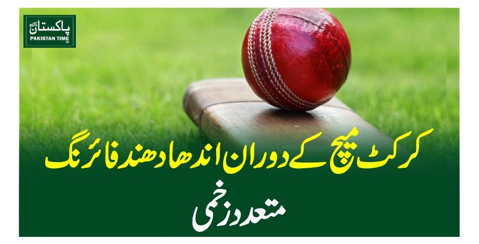 کرکٹ میچ کے دوران اندھا دھند فائرنگ،متعدد زخمی