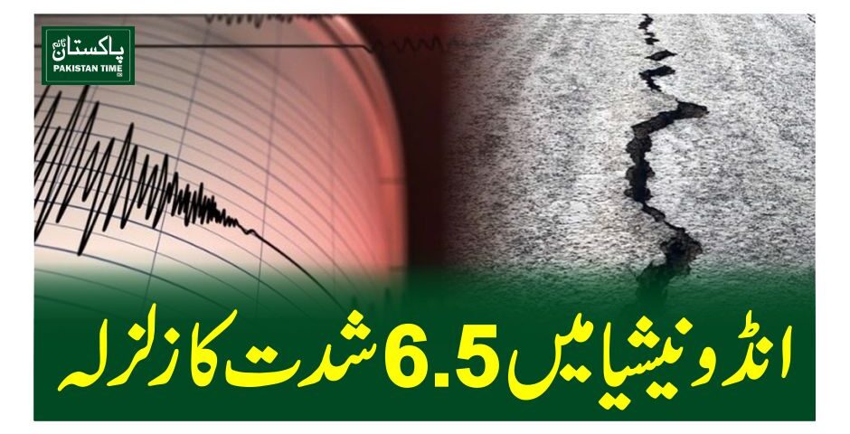 انڈونیشیا میں 6.5 شدت کا زلزلہ