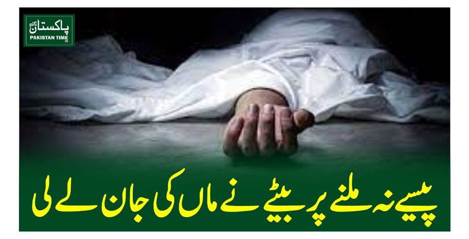 پیسے نہ ملنے پر بیٹے نے ماں کی جان لے لی