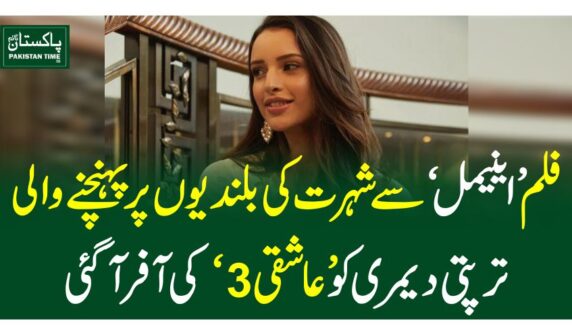 فلم ’اینیمل ‘ سے شہرت کی بلندیوں پرپہنچنے والی ترپتی دیمری کو ’عاشقی 3‘ کی آفر آگئی