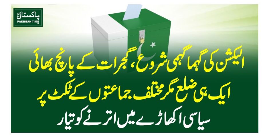 الیکشن کی گہماگہمی شروع، گجرات کے پانچ بھائی، ایک ہی ضلع مگر مختلف جماعتوں کے ٹکٹ پر سیاسی اکھاڑے میں اترنے کو تیار