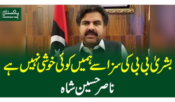 بشریٰ بی بی کی سزا سے ہمیں کوئی خوشی نہیں ہے، ناصر حسین شاہ