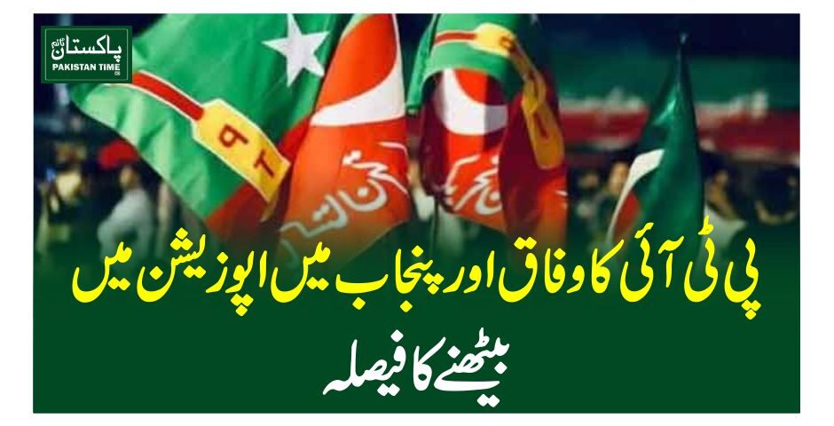 پی ٹی آئی کا وفاق اور پنجاب میں اپوزیشن میں بیٹھنے کافیصلہ