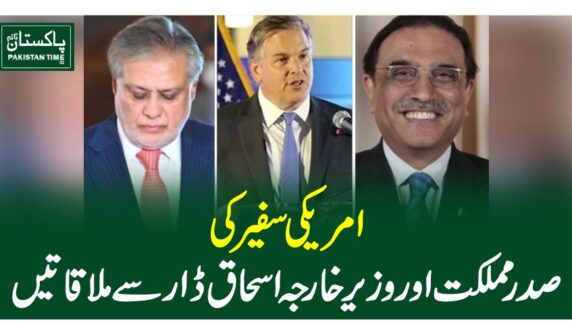 امریکی سفیر کی صدر مملکت اور وزیر خارجہ اسحاق ڈار سے ملاقاتیں