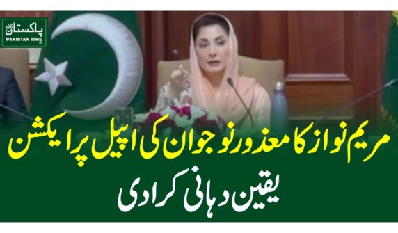 مریم نواز کا معذور نوجوان کی اپیل پر ایکشن، یقین دہانی کرادی
