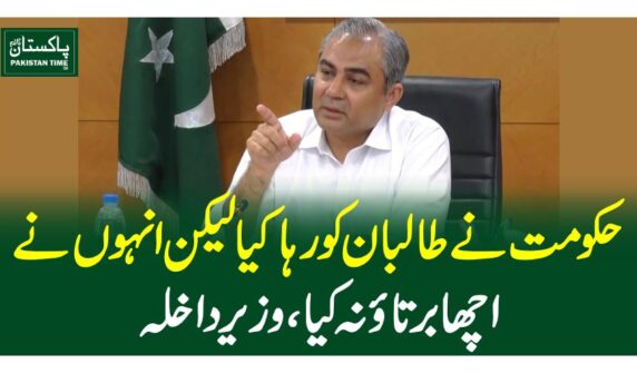 حکومت نے طالبان کو رہا کیا لیکن انہوں نے اچھا برتاو نہ کیا، وزیر داخلہ